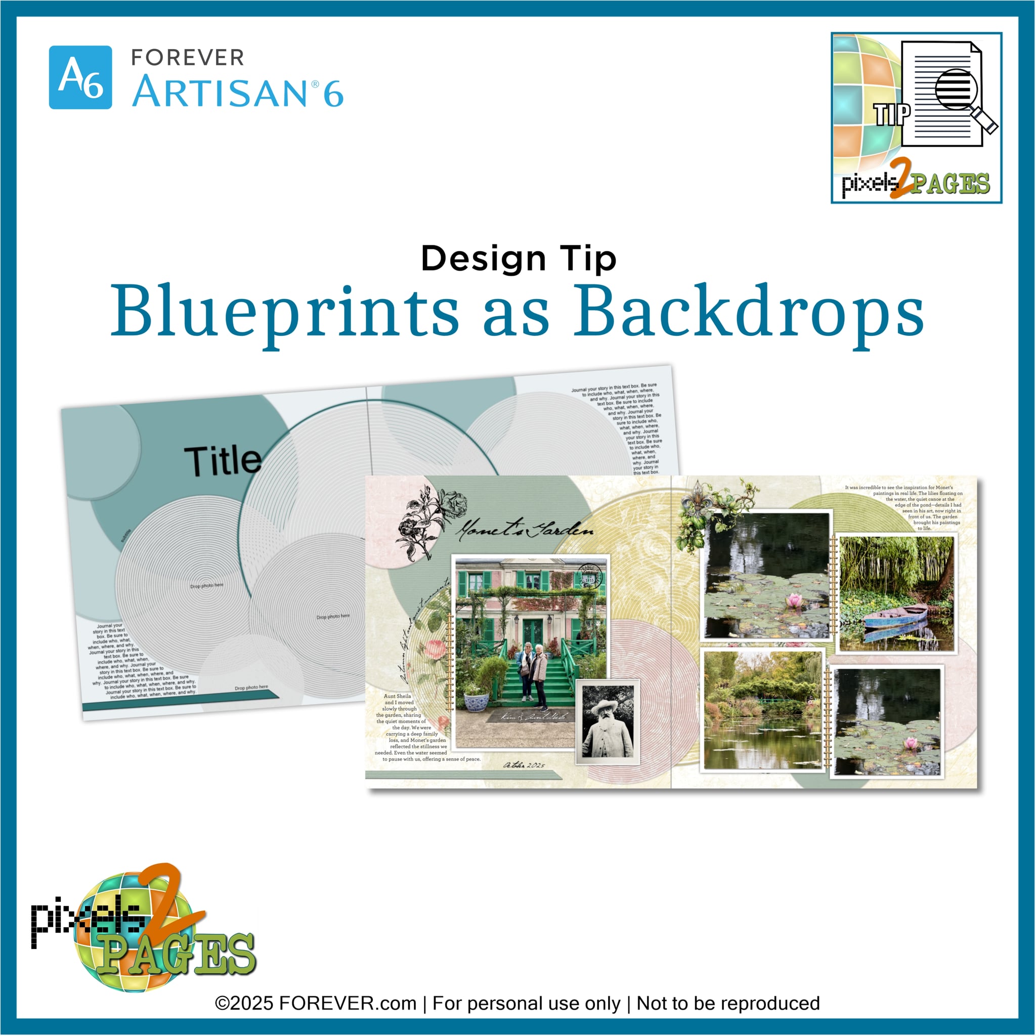 Design Tip: Blueprints as Backdrops | Album by FOREVER pixels2Pages ...